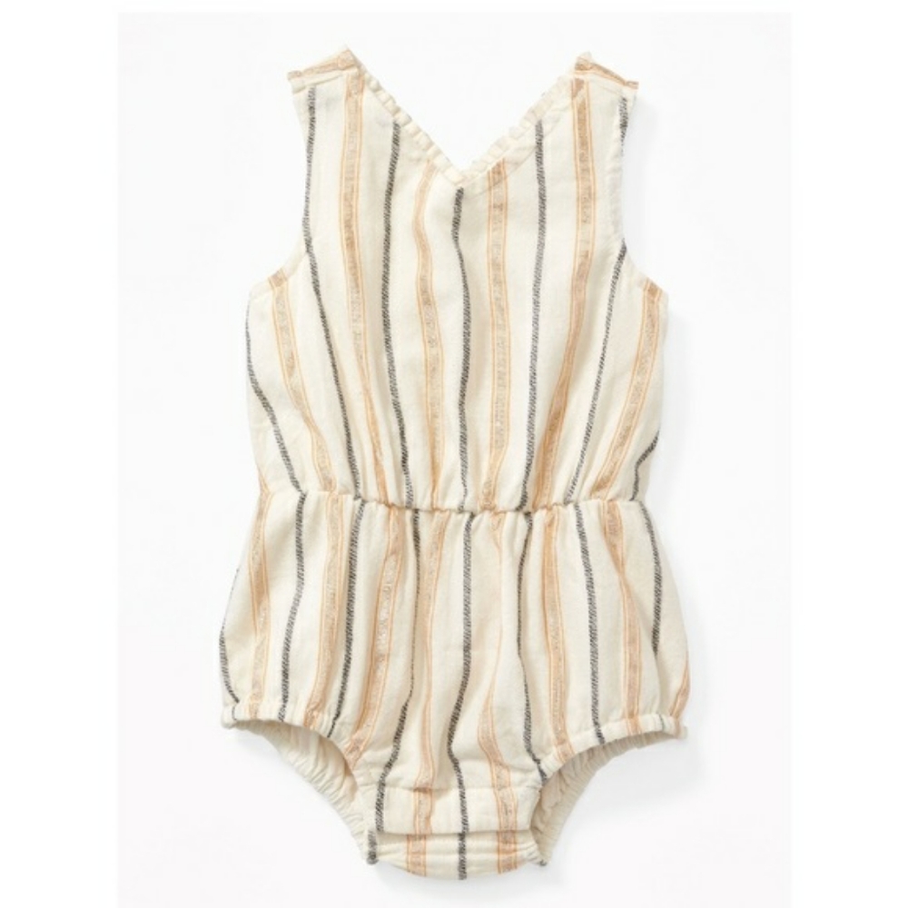 Old Navy Baby Girl Metallic Stripe Bubble …